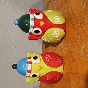 Owl salt and pepper shakers